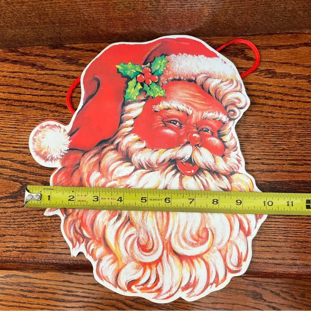 Vintage Santa Holiday Christmas Bag